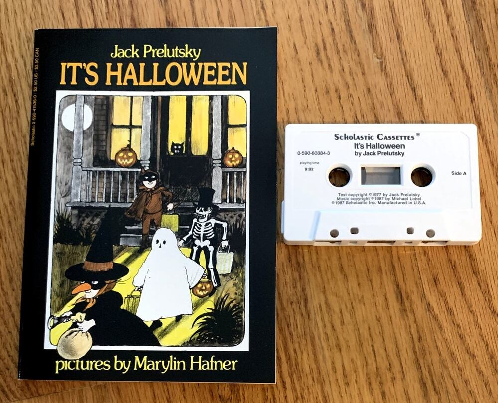 It’s Halloween Vintage Book By Jack Prelutsky w/ Cassette Tape Scholastic